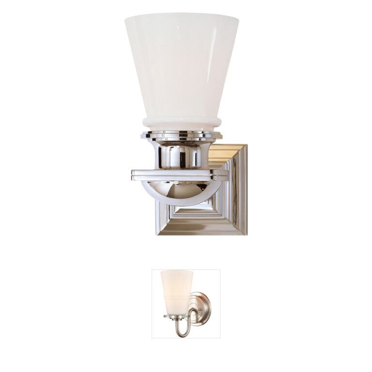 Visual Comfort Signature Collection Chapman & Myers Ny Subway Polished Nickel Single Bath Light