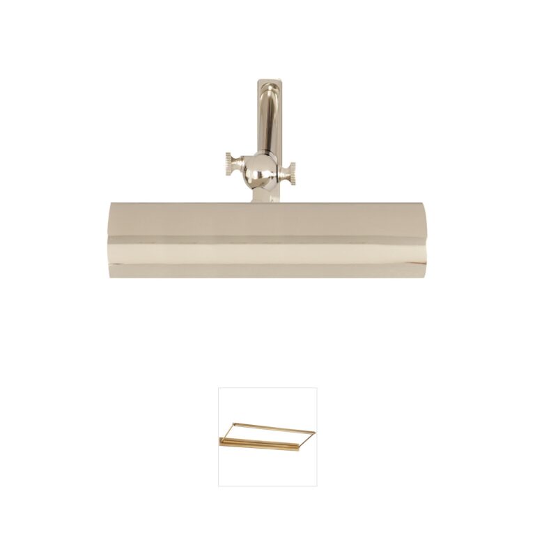 Visual Comfort Signature Collection Chapman & Myers Frame Makers 8" Polished Nickel Portable Picture Light