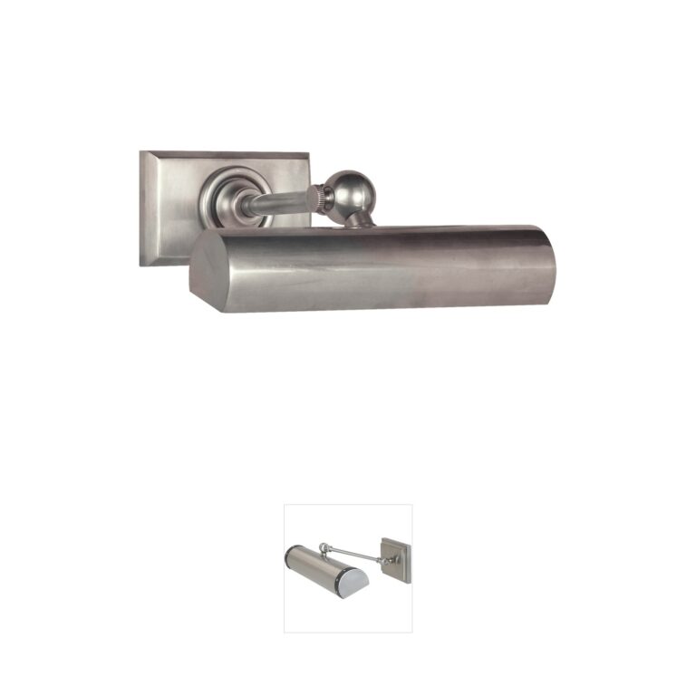 Visual Comfort Signature Collection Chapman & Myers Cabinet Maker 8" Antique Nickel Picture Light