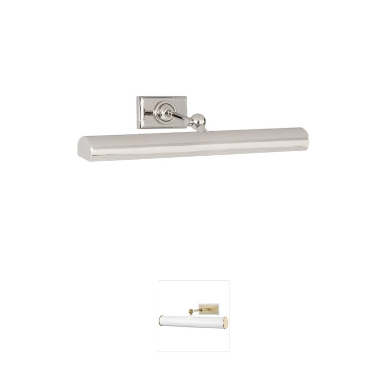 Visual Comfort Signature Collection Chapman & Myers Cabinet Maker 18-Inch Polished Nickel Picture Light