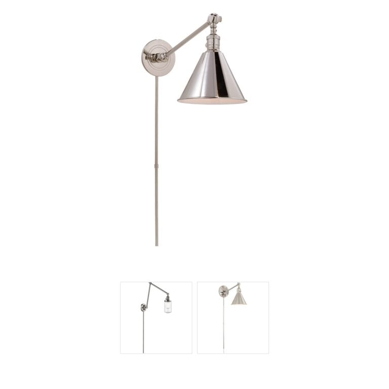 Visual Comfort Signature Collection Chapman & Myers Boston3 Polished Nickel Library Light