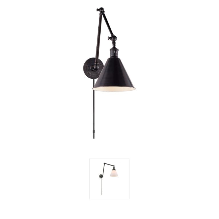 Visual Comfort Chapman & Myers Boston3 Bronze Swing Arm Lamp