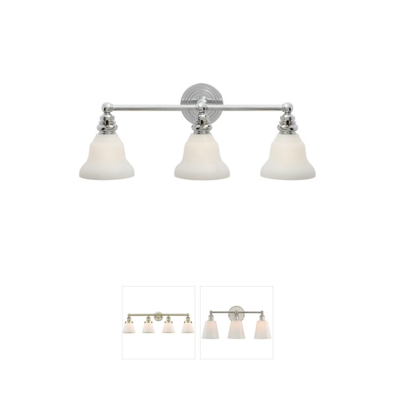 Visual Comfort Chapman & Myers Boston Chrome 3-Light Vanity