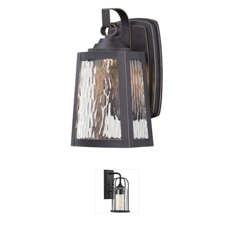 Minka-Lavery Talera LED Outdoor Wall Light in Oil Rubbed Bronze/Gold