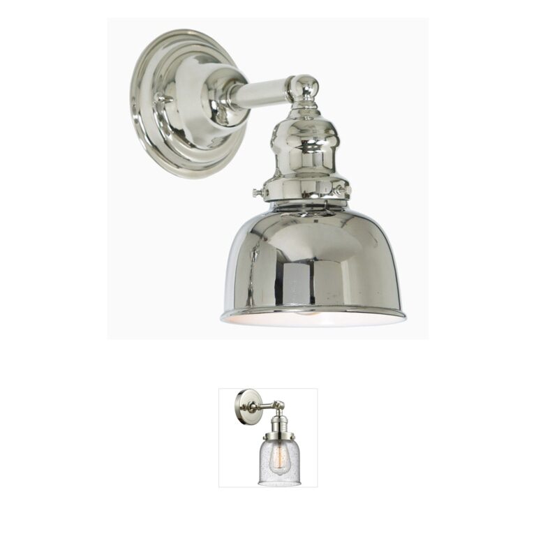 JVI Designs Union Square Polished Nickel Wall Sconce