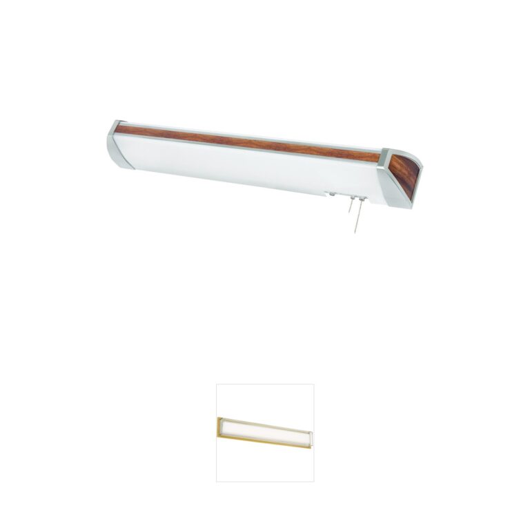 AFX Ideal 40" Fluorescent Wall Sconce with Mahogany Finish