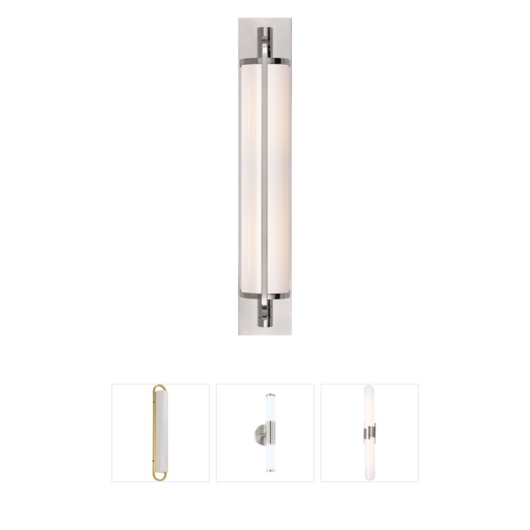 Visual Comfort Signature Collection Thomas O'Brien Keeley Polished Nickel Tall Pivoting Sconce