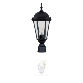 Maxim Lighting Westlake Black Aluminum Post Lantern