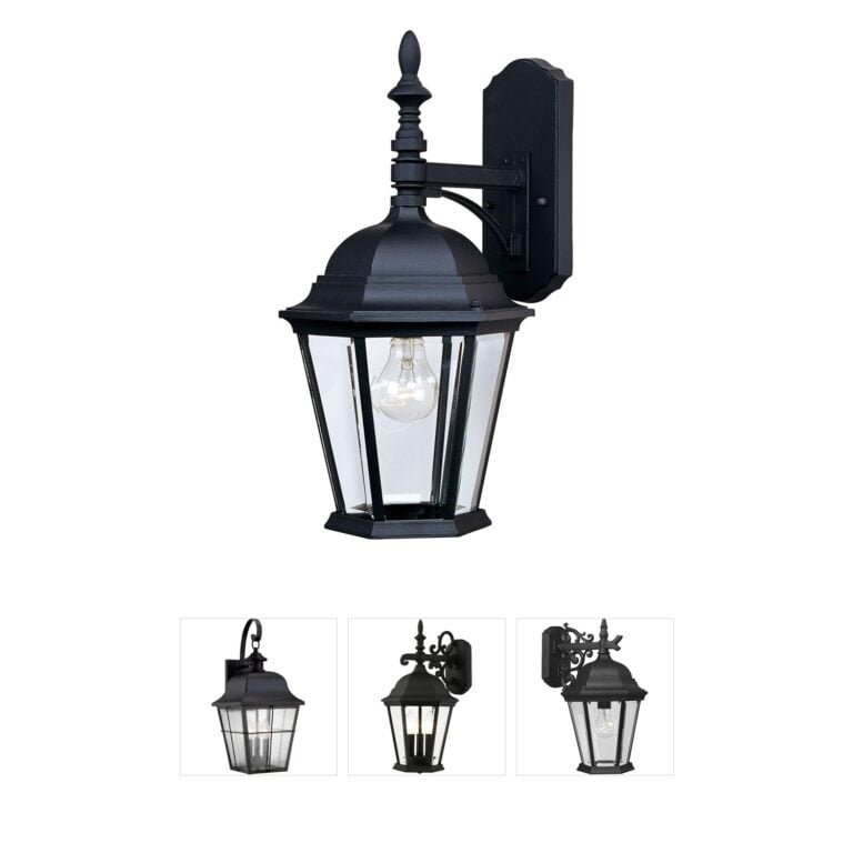 Maxim Lighting Westlake Black Aluminum Outdoor Wall Lantern