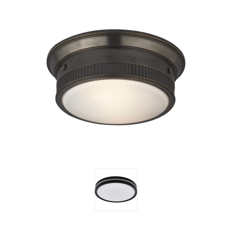 Visual Comfort Calliope2 Bronze Flush Mount