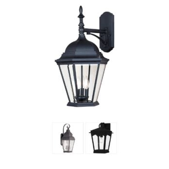 Maxim Lighting Westlake Black Aluminum Outdoor Wall Lantern