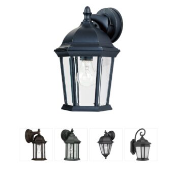 Maxim Lighting Builder Cast Black Aluminum Wall Lantern