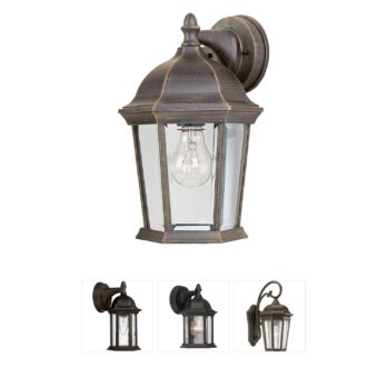 Maxim Lighting Builder Cast Rust Patina Outdoor Wall Lantern