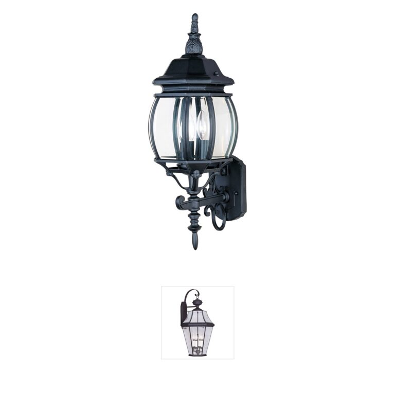 Maxim Lighting Crown Hill Black Outdoor Wall Lantern