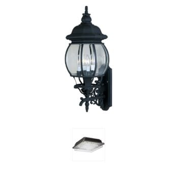 Maxim Lighting Crown Hill Black Aluminum Outdoor Wall Lantern