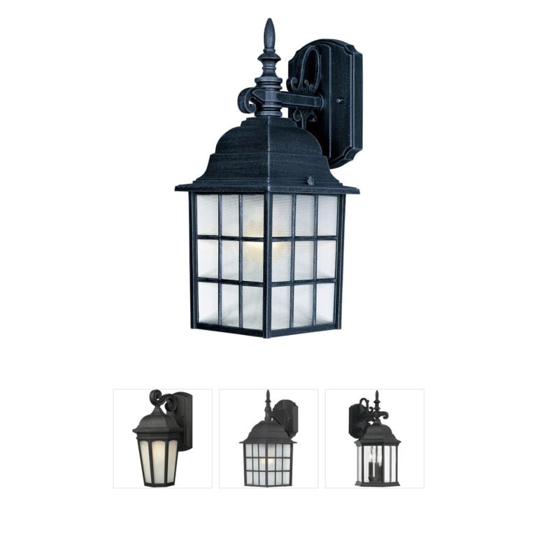 Maxim Lighting North Church Black Aluminum Outdoor Wall Light