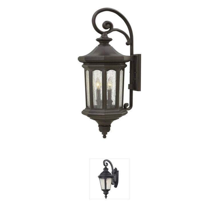 Hinkley Estate Series Raley Large Outdoor Wall Light in Oil Rubbed Bronze