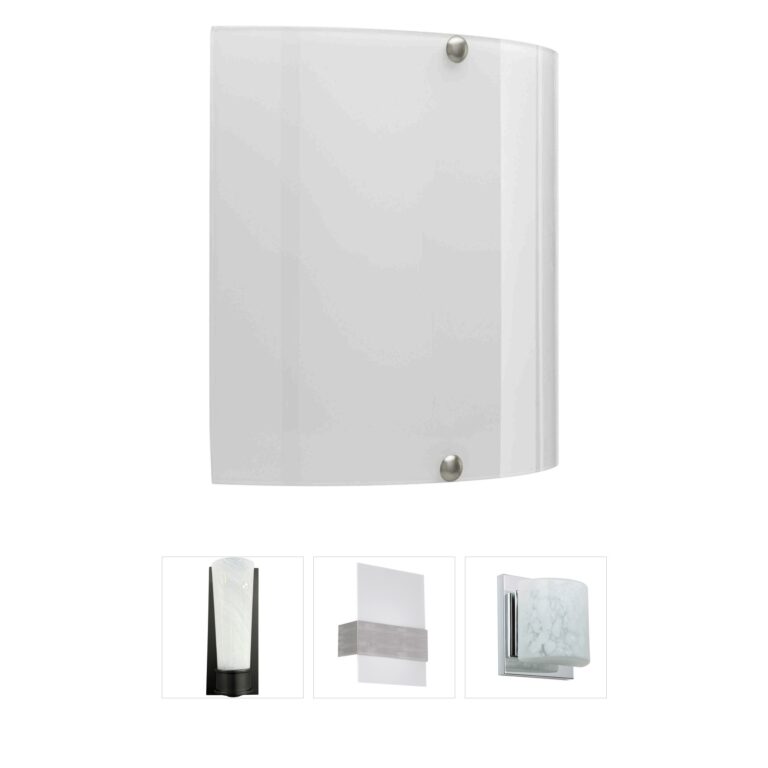 Progress Lighting LED Sconce White Steel Wall Sconce