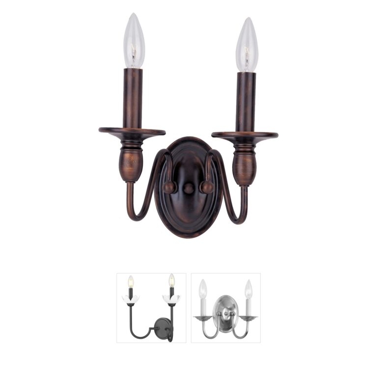 Maxim Lighting Towne Steel Wall Sconce in Oil Rubbed Bronze