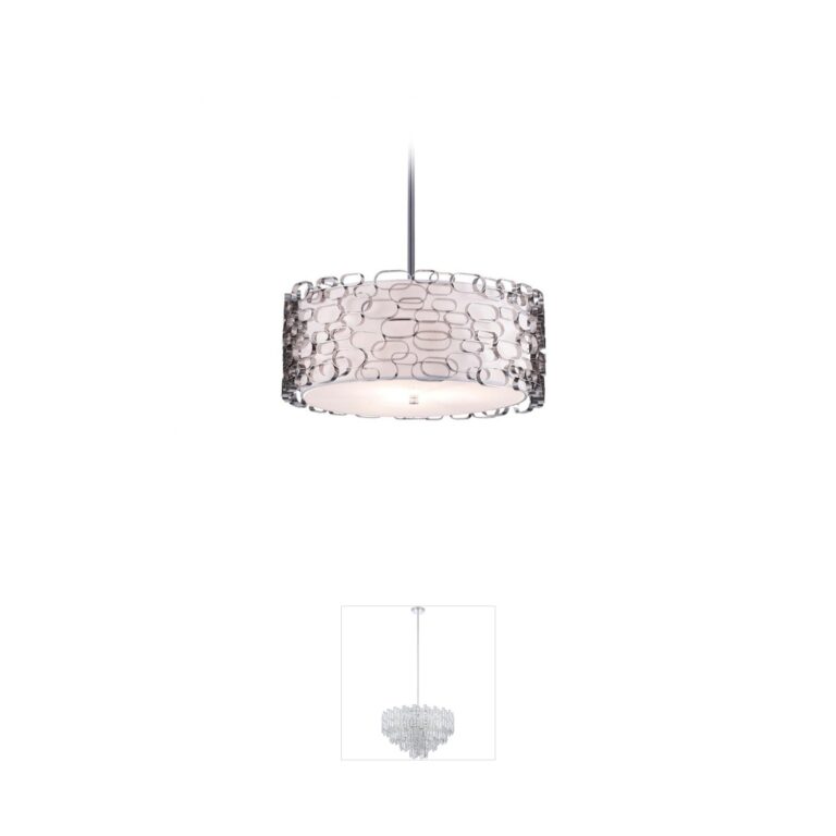 Avenue Lighting Ventura Blvd. Steel Oval Chandelier