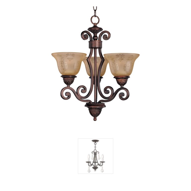 Maxim Lighting Symphony 3-Light Oil Rubbed Bronze Mini Chandelier