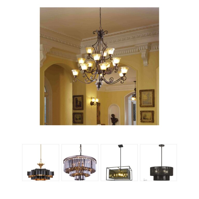 Maxim Lighting Symphony 15-Light Multi-Tier Chandelier with Screen Amber Glass