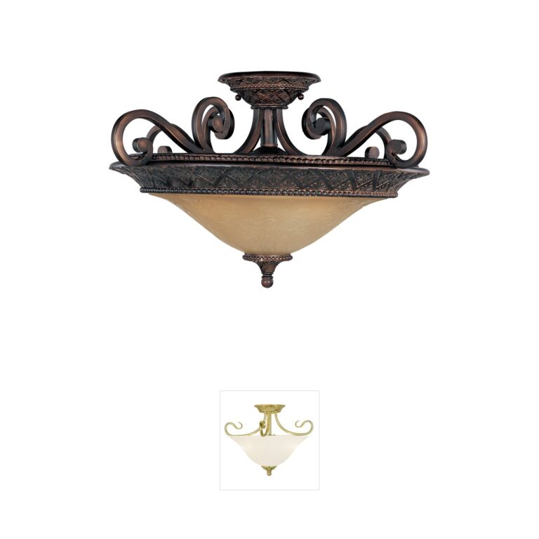 Maxim Lighting Symphony 3-Light Oil Rubbed Bronze Semi-Flush Mount