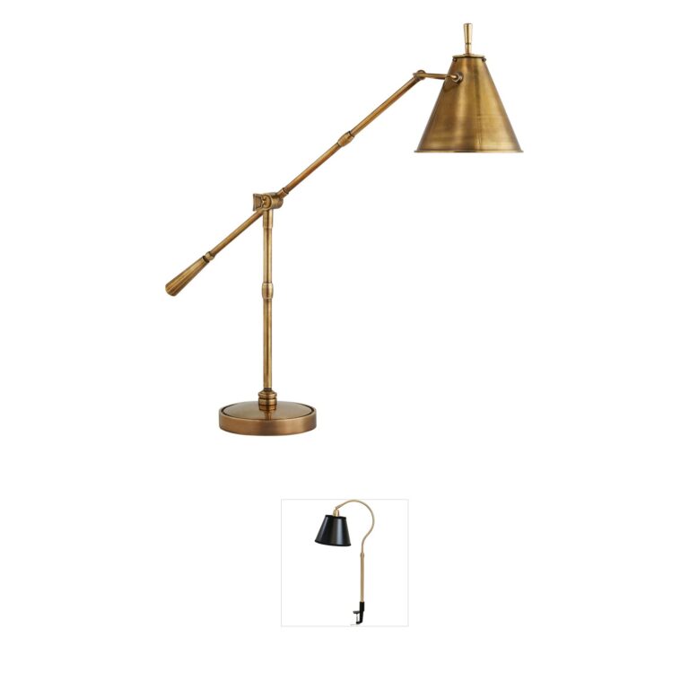 Visual Comfort Signature Collection Thomas O'Brien Goodman Hand-Rubbed Antique Brass Table Lamp