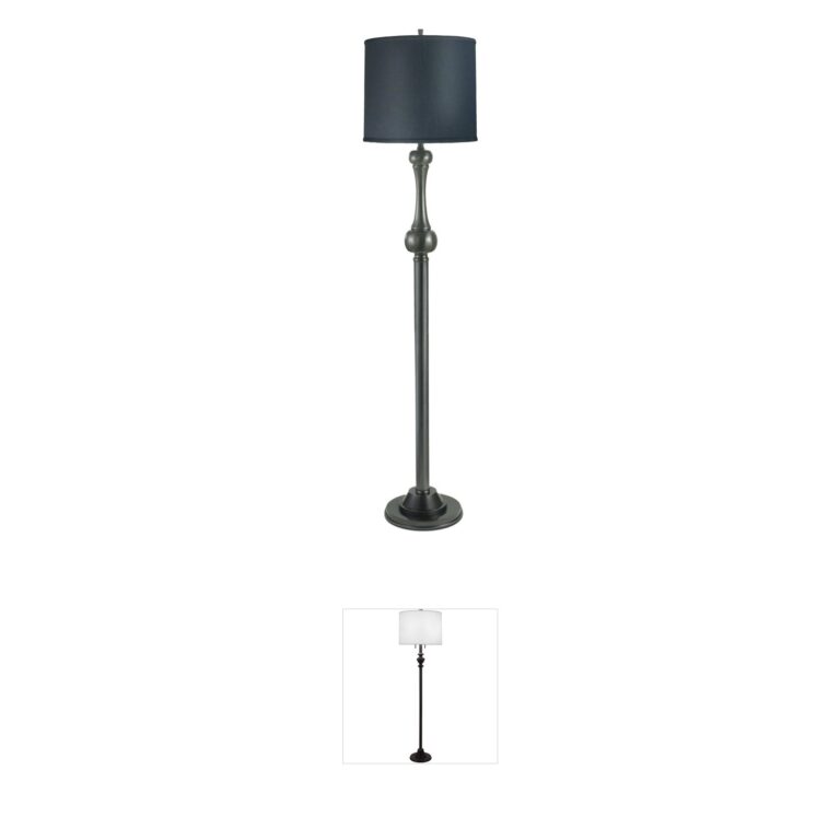 Stiffel Ellie Gun Metal Contemporary Floor Lamp