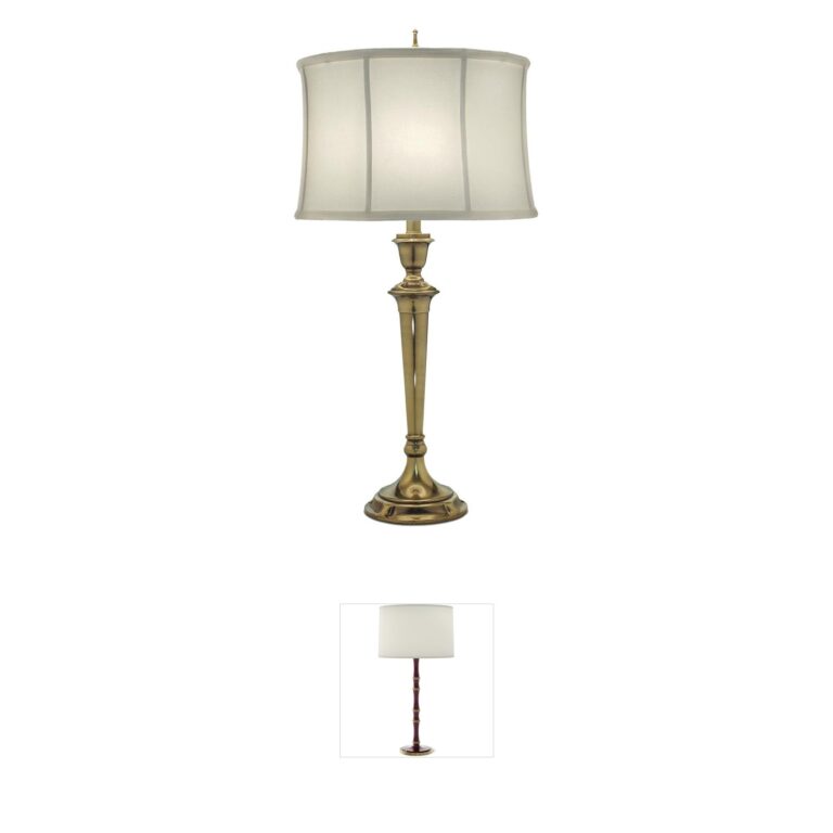 Stiffel Ellie Burnished Brass 3-Way Table Lamp
