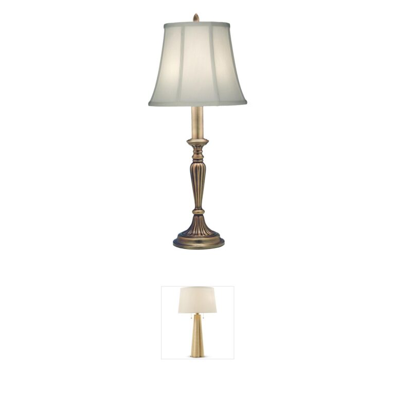 Stiffel Lamps Ellie Antique Brass Table Lamp