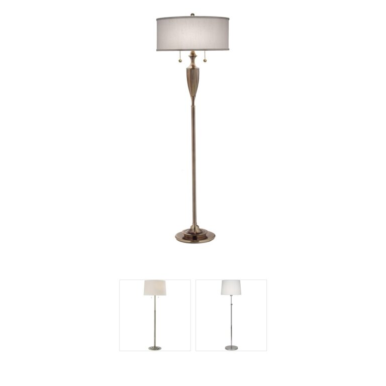 Stiffel Ellie Burnished Brass Floor Lamp