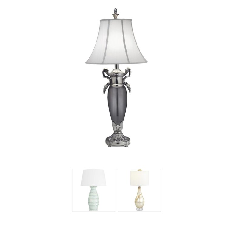 Stiffel Ellie Polished Nickel & Black Table Lamp