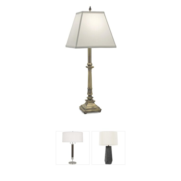 Stiffel Ellie Burnished Brass 30-Inch Buffet Table Lamp