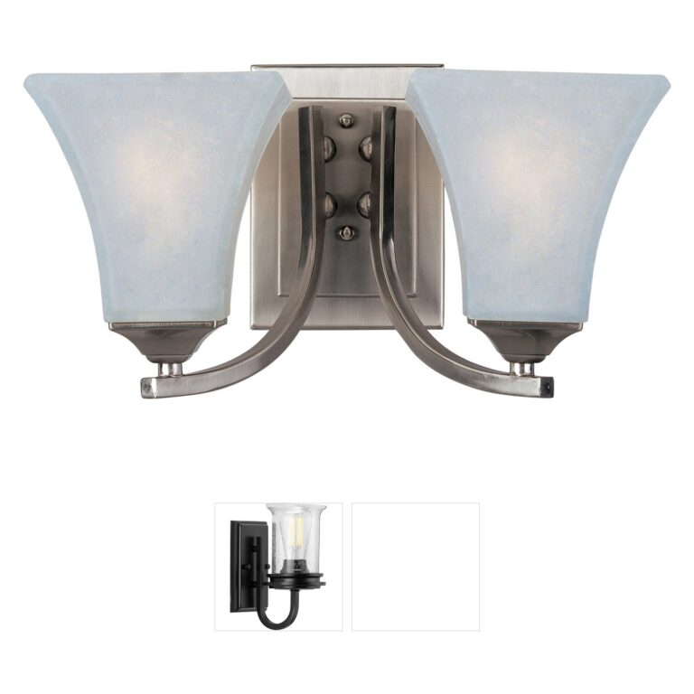 Maxim Lighting Aurora Satin Nickel 2-Light Vanity