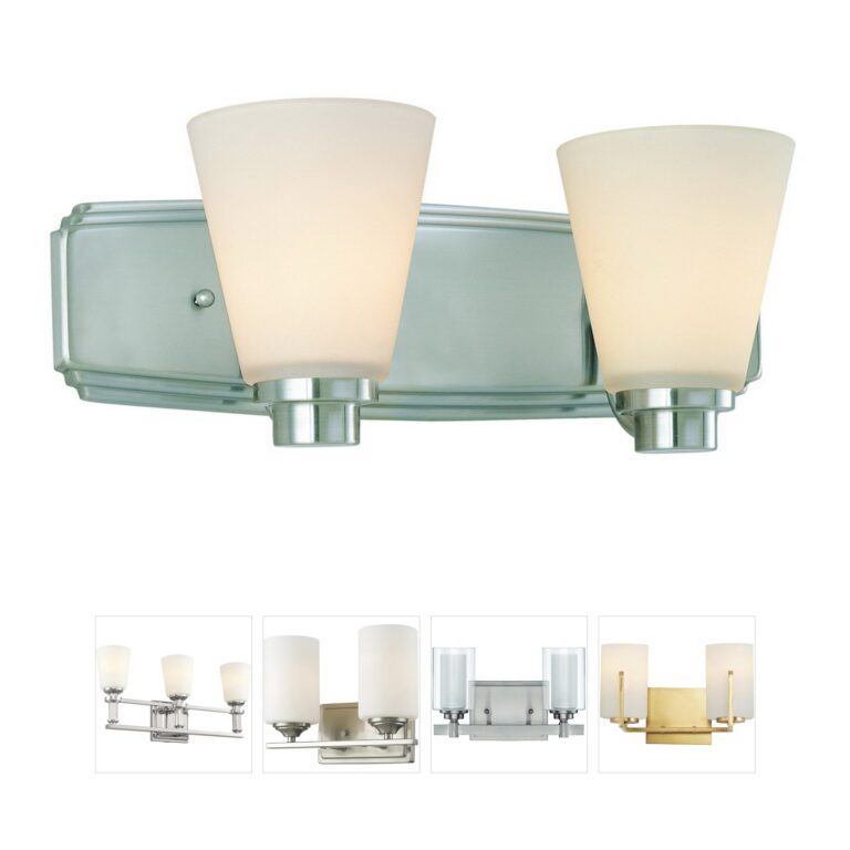 Dolan Designs Southport Collection Satin Nickel Vanity Light