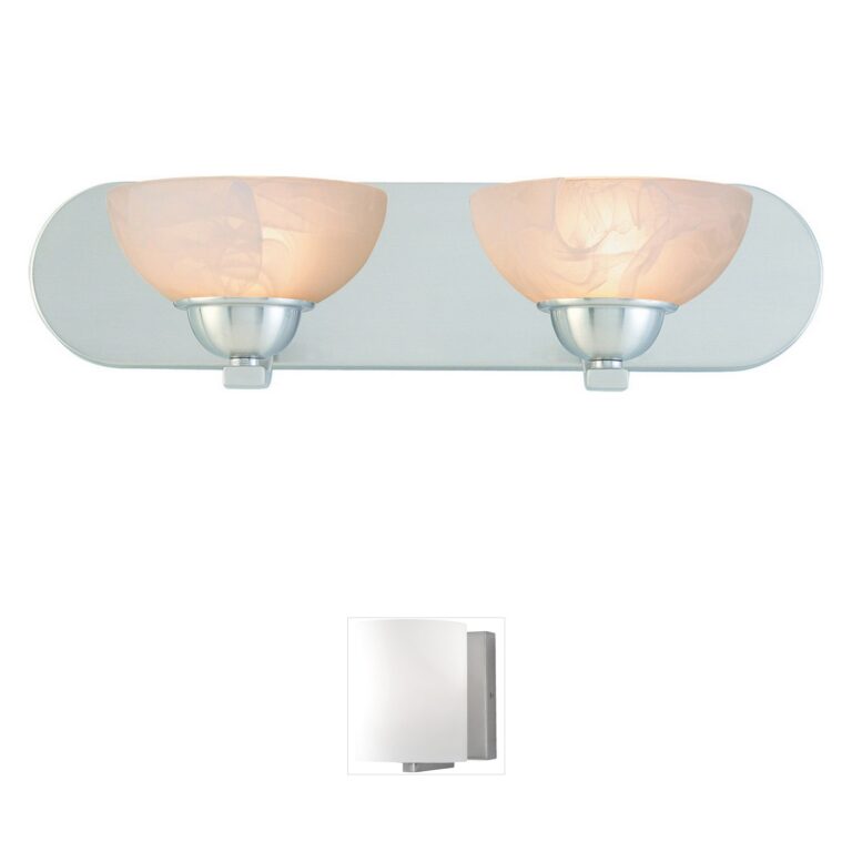 Dolan Designs Fireside 2-Light Satin Nickel Vanity Light