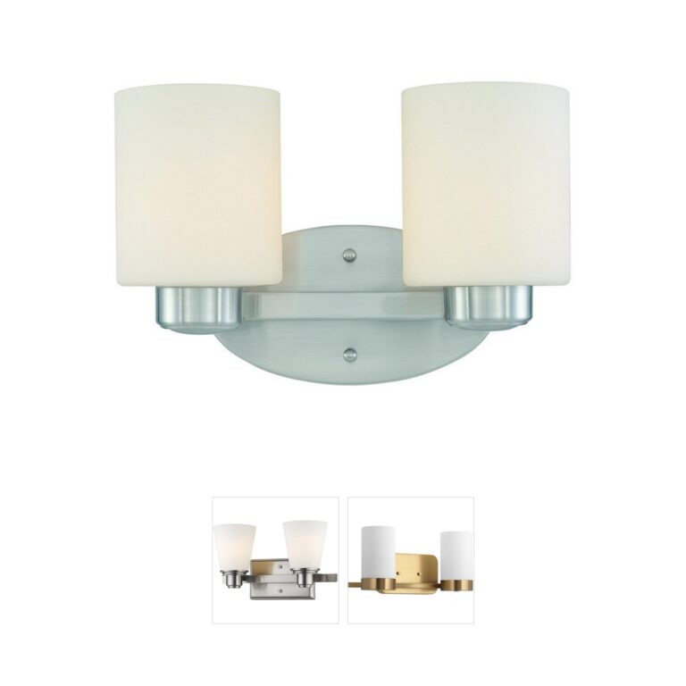Dolan Designs Brookings Satin Nickel Vanity Light