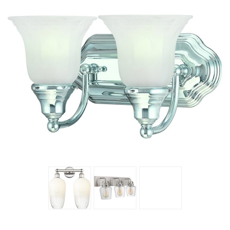 Dolan Designs Richland Chrome Bathroom Vanity Light