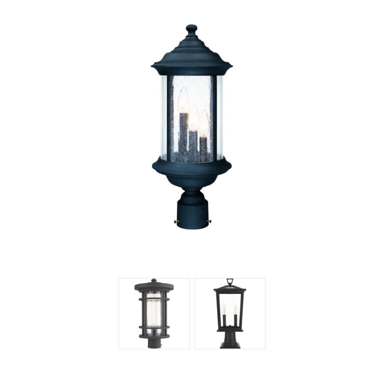 Dolan Designs Walnut Grove Black Post Light