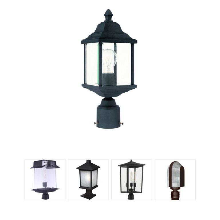 Dolan Designs Charleston Black Post Lantern