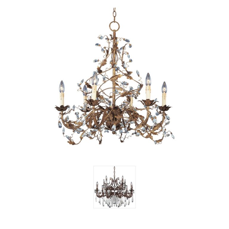 Maxim Lighting Elegante Etruscan Gold Chandelier
