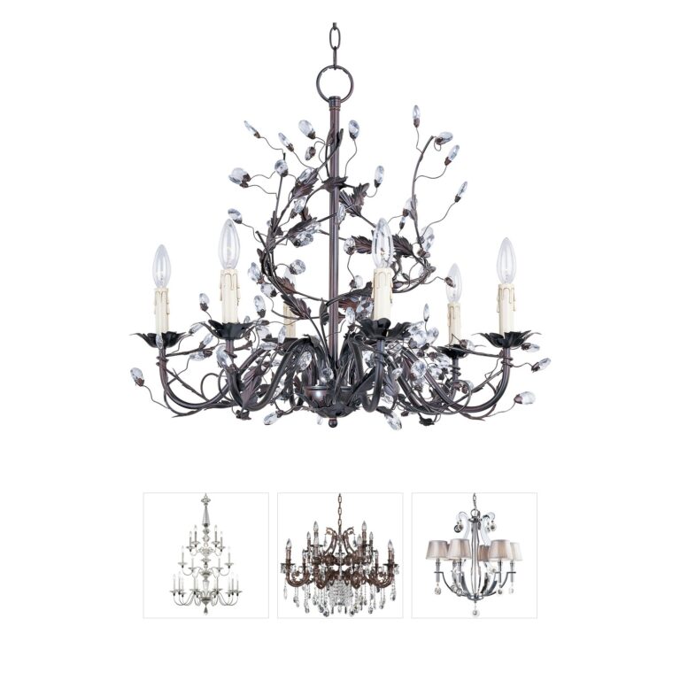 Maxim Lighting Elegante Collection 6-Light Oil Rubbed Bronze Chandelier
