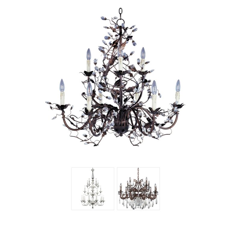 Maxim Lighting Elegante Collection 9-Light Oil Rubbed Bronze Chandelier