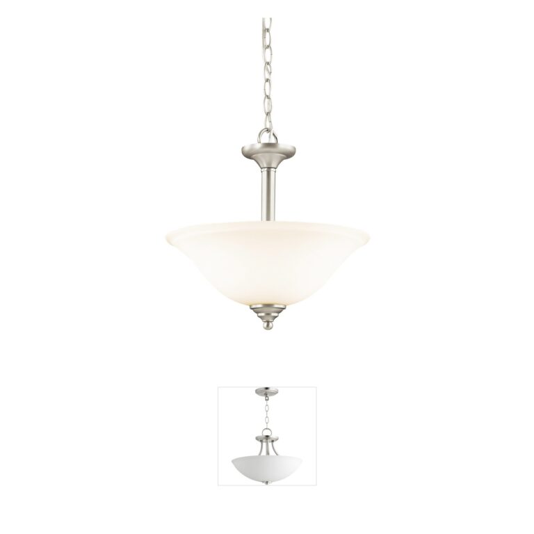 Kichler Wynberg Brushed Nickel 2-Light Inverted Pendant