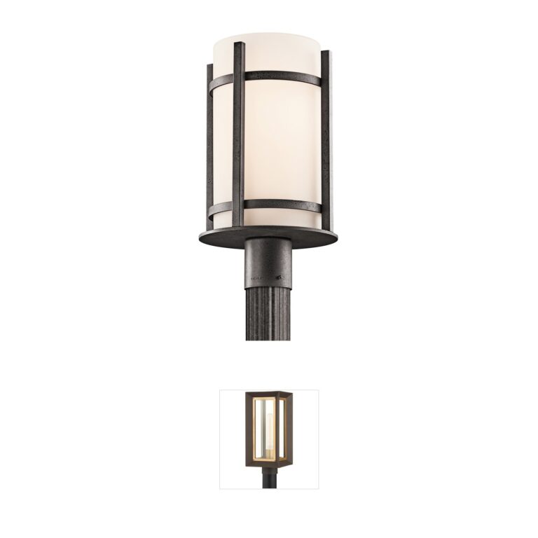 Kichler Camden Anvil Iron Outdoor Post Lantern