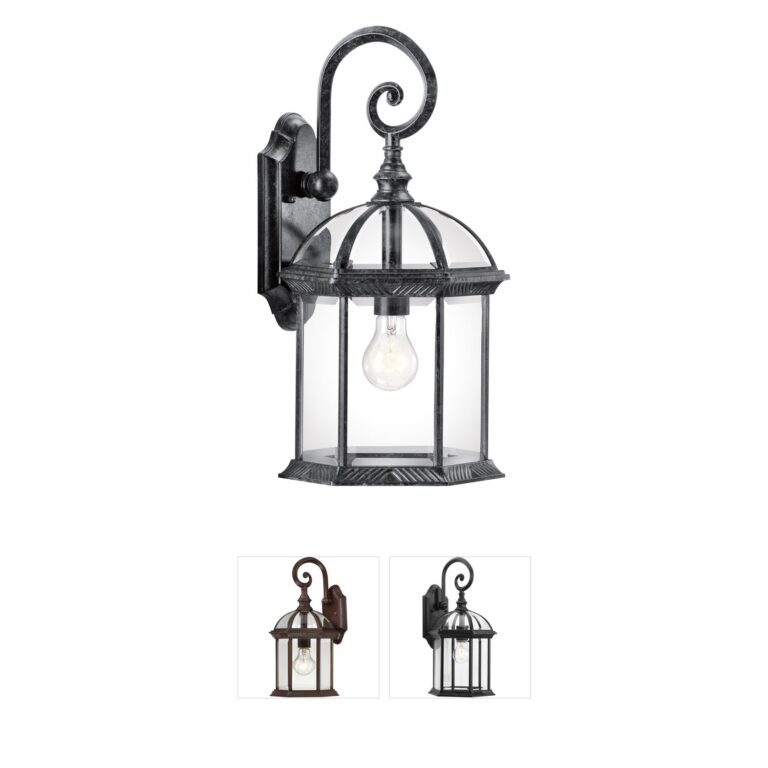 Kichler Lighting Barrie Traditional Black Cast Aluminum Outdoor Wall Light