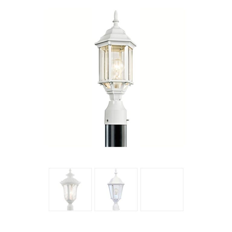 Kichler Chesapeake White Aluminum Outdoor Post Lantern