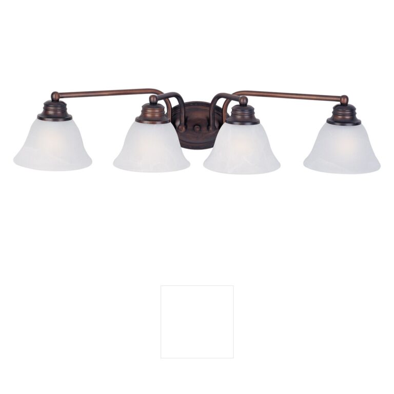 Maxim Lighting Malaga Oil Rubbed Bronze Vanity Light with Marble Glass
