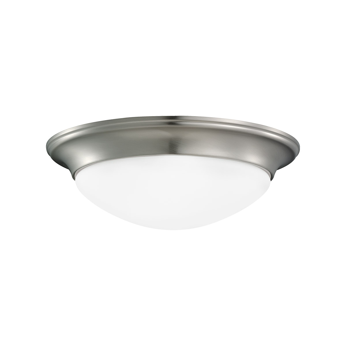 Generation Lighting Nash Flush Mount | Modern Brushed Nickel Lighting